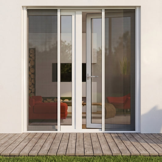 Double Door Retractable Fly Screen