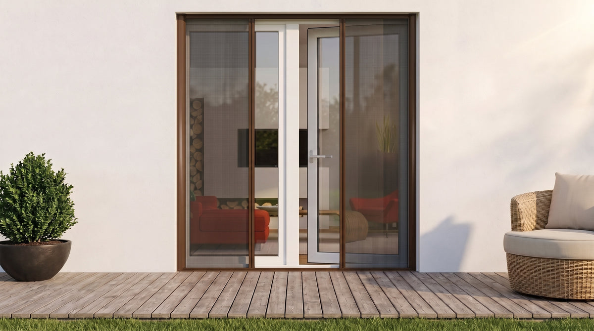 Double Door Retractable Fly Screen