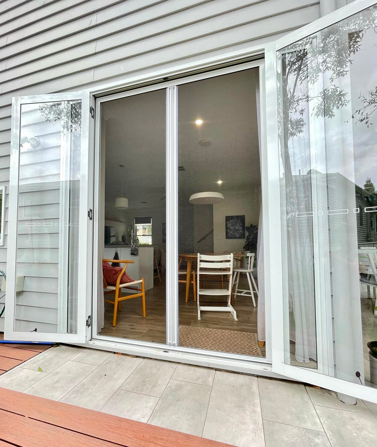 Double Door Retractable Fly Screen