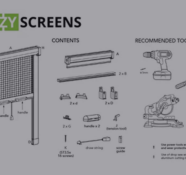 DIY Manuals – Ezy Screens