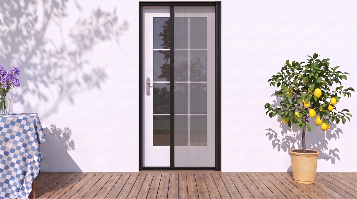 Single Door Retractable Fly Screen