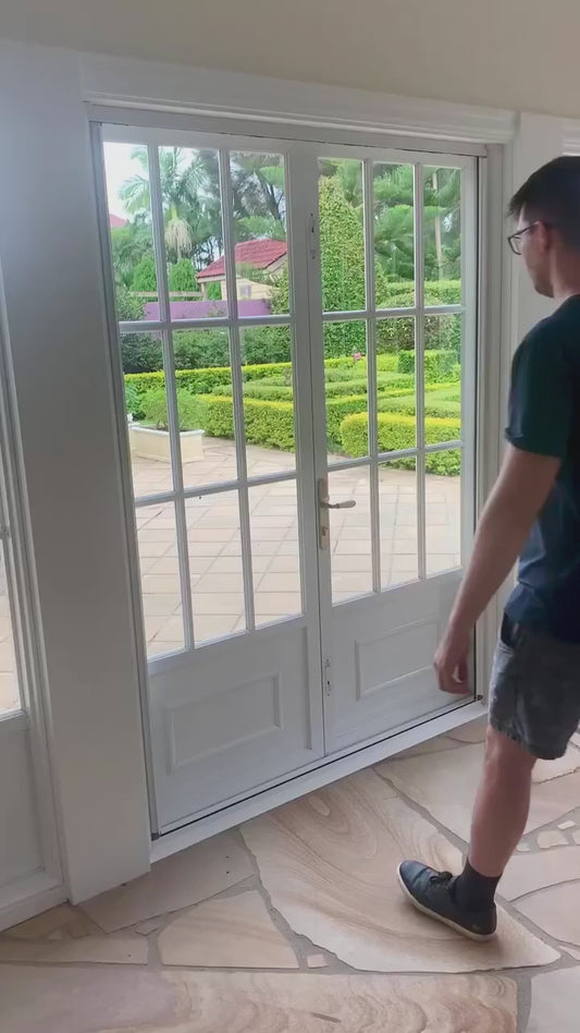 Double Door Retractable Fly Screen
